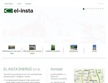 Tablet Screenshot of el-insta.cz